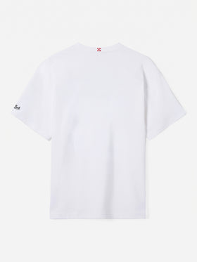 Klassisches Baumwolljersey-T-Shirt Portofino mit Core de 'sta città-Stickerei | AS ROMA SPECIAL EDITION