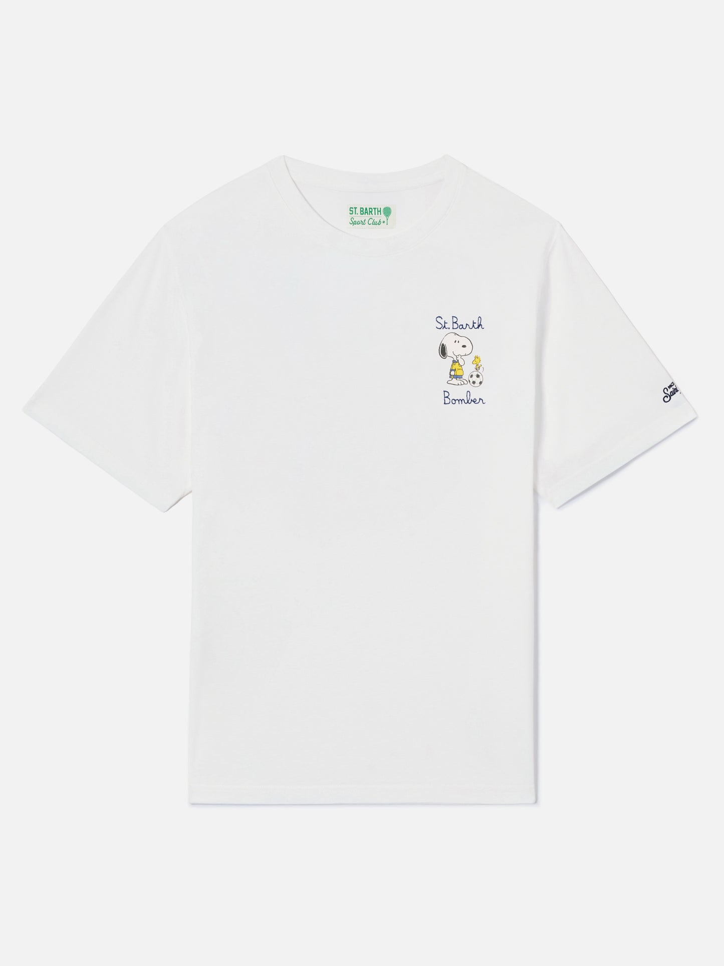 White Portofino T-shirt with St. Barth Bomber embroidery | Special Edition