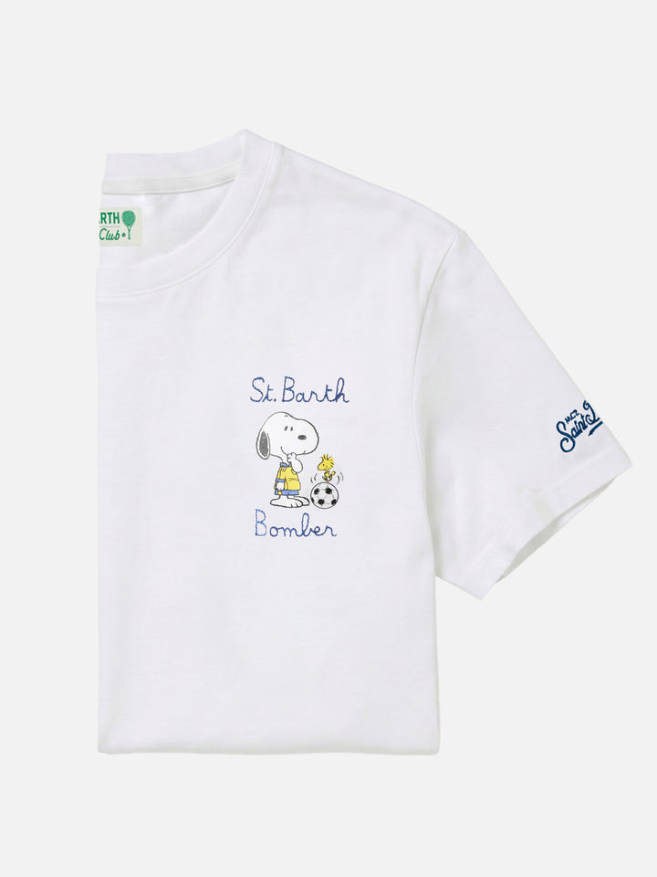 White Portofino T-shirt with St. Barth Bomber embroidery | Special Edition