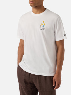 T-shirt Portofino bianca con ricamo Like Father Like Son | Special Edition