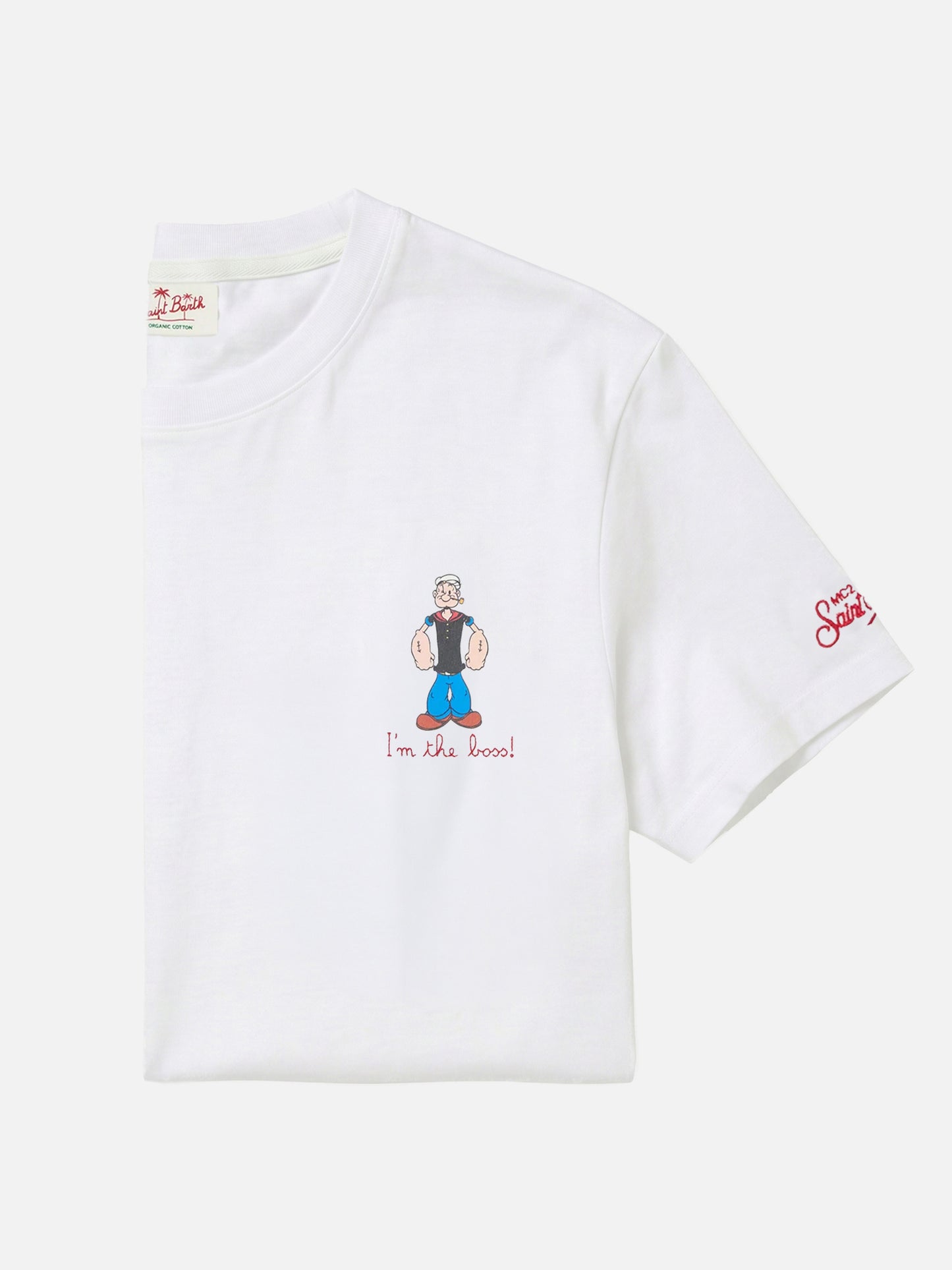 T-shirt Portofino blanc avec broderie I'm The Boss | Édition spéciale 