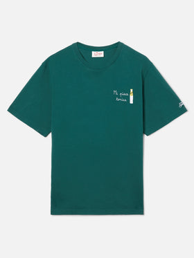 Green Portofino T-shirt with Mi Piace Tonica embroidery | Special Edition