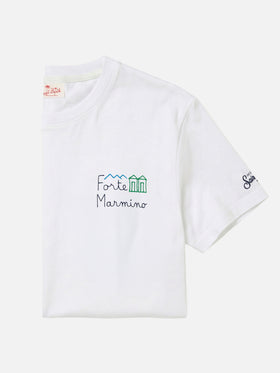 T-shirt Portofino en jersey de coton coupe classique avec broderie Forte Marmino 
