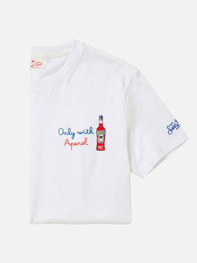 Herren-T-Shirt mit „Only with Aperol“-Frontstickerei | APEROL SPECIAL EDITION 