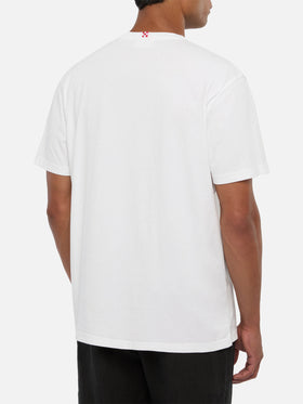 T-shirt in jersey di cotone classica Portofino con ricamo Volare