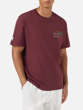 T-shirt Portofino bordeaux avec broderie Torino FC Col Calor Col Calor... | TORINO FC SPECIAL EDITION 
