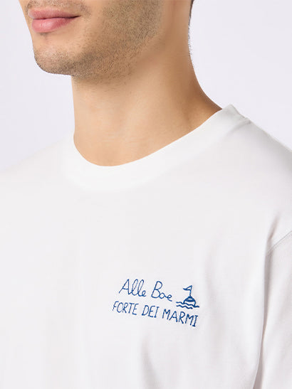 T-Shirt Portofino aus Baumwolljersey im klassischen Schnitt für Herren mit „Ti Porto Alle Boe“-Aufdruck | ALLE BOE SPECIAL EDITION