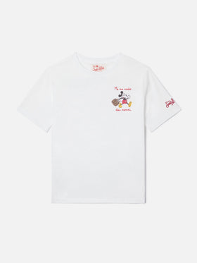 Portofino Jr T-Shirt mit Stickerei Me Ne Vado Dai Nonni | Special Edition 