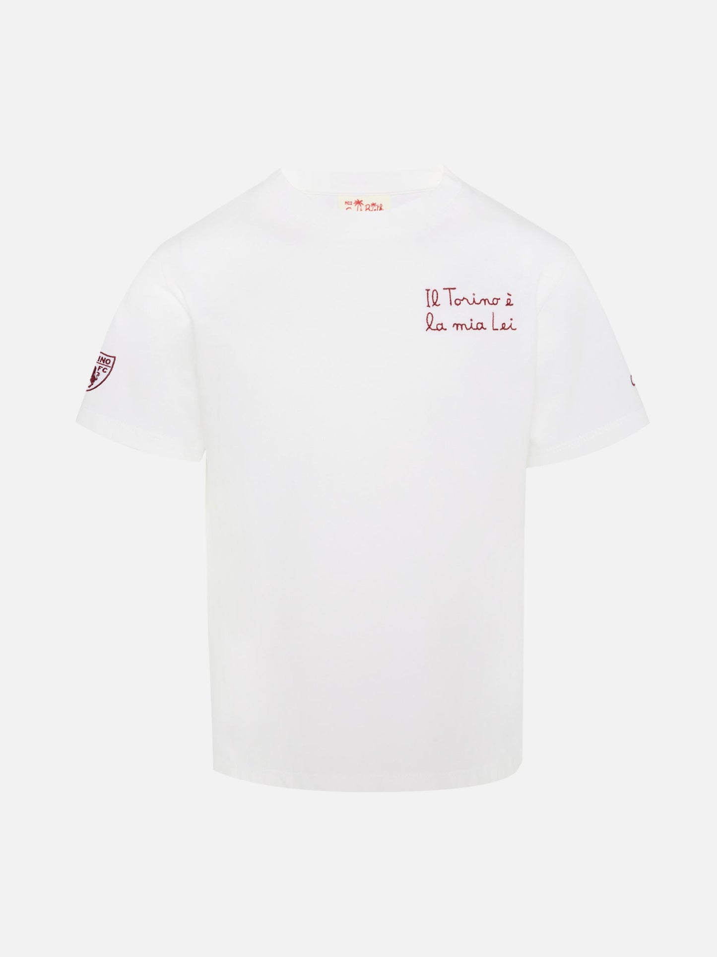 Boy cotton jersey t-shirt Portofino Jr with Il Torino è la mia Lei embroidery | TORINO FC SPECIAL EDITION