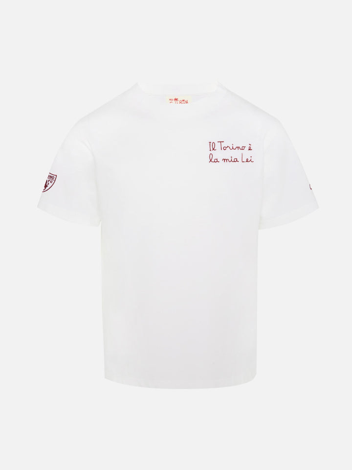 Boy cotton jersey t-shirt Portofino Jr with Il Torino è la mia Lei embroidery | TORINO FC SPECIAL EDITION