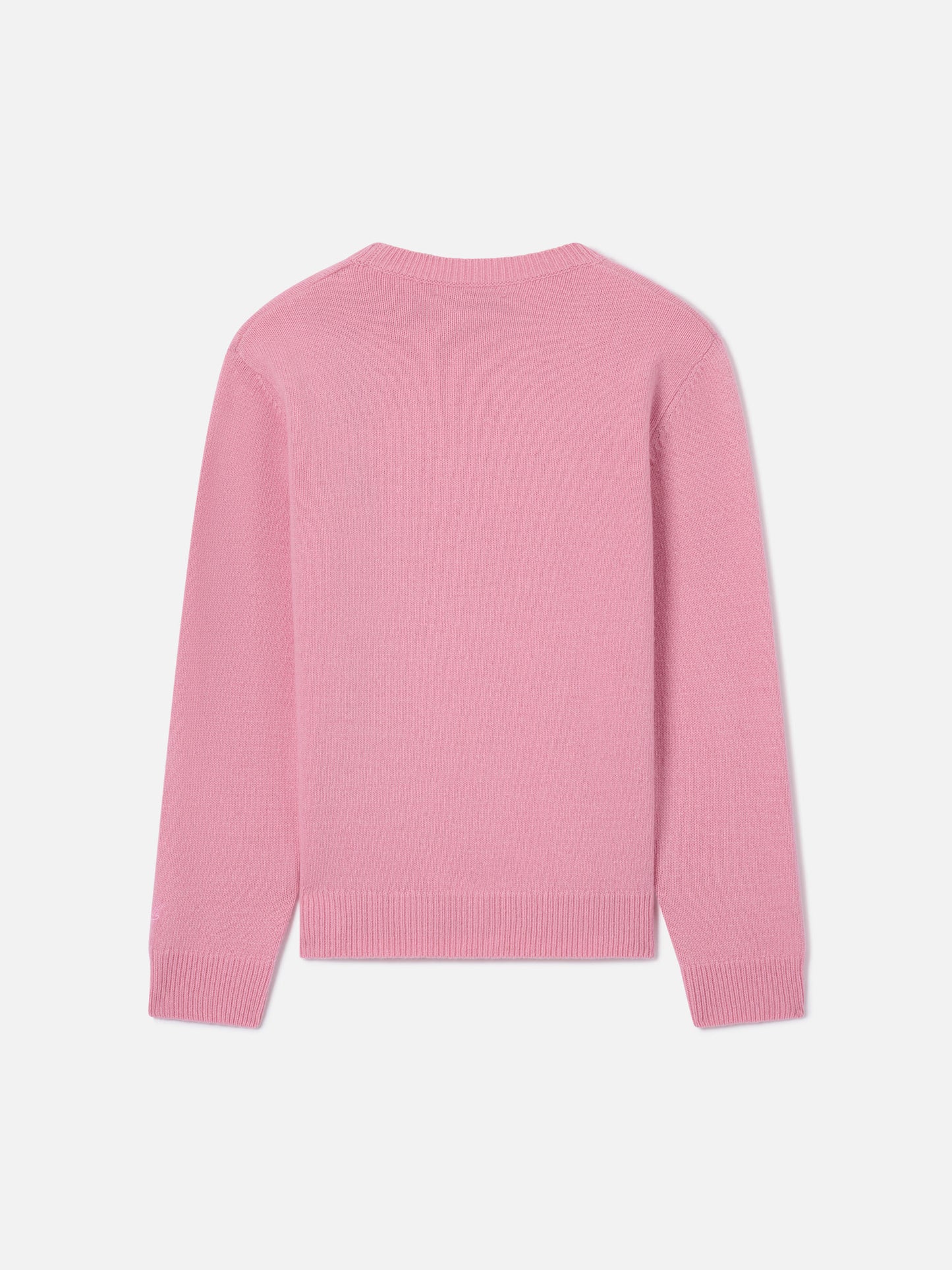 Prenda de punto con cuello redondo Princess en rosa con lettering Monella 