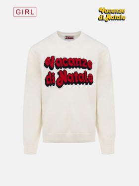 Mädchenpullover Prinzessin mit Vacanze di Natale-Jacquard | VACANZE DI NATALE SONDERAUSGABE