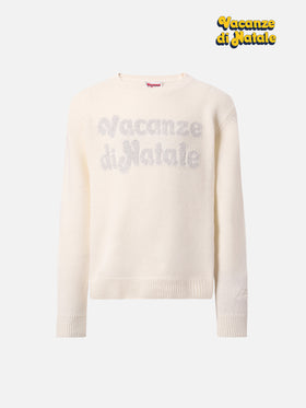 Maglione  Princess in misto cashmere con jacquard lurex Vacanze di Natale | VACANZE DI NATALE