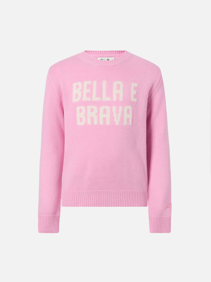 Sweater Princess in cashmere blend with Bella e Brava jacquard