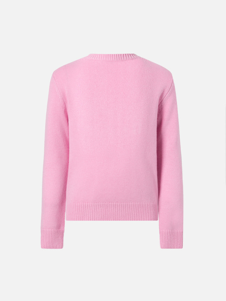 Sweater Princess in cashmere blend with Bella e Brava jacquard