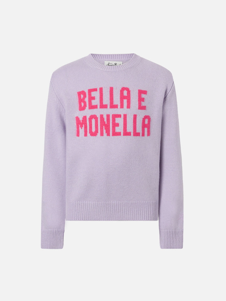 Sweater Princess in cashmere blend with Bella e Monella jacquard
