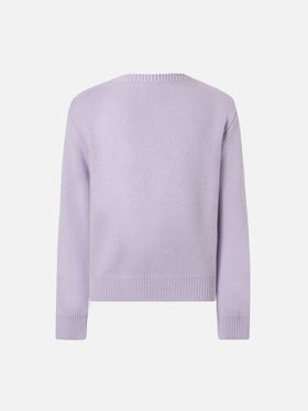 Sweater Princess in cashmere blend with Bella e Monella jacquard