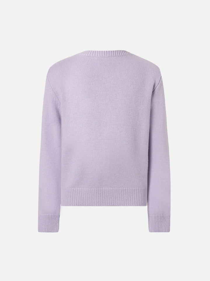 Sweater Princess in cashmere blend with Bella e Monella jacquard