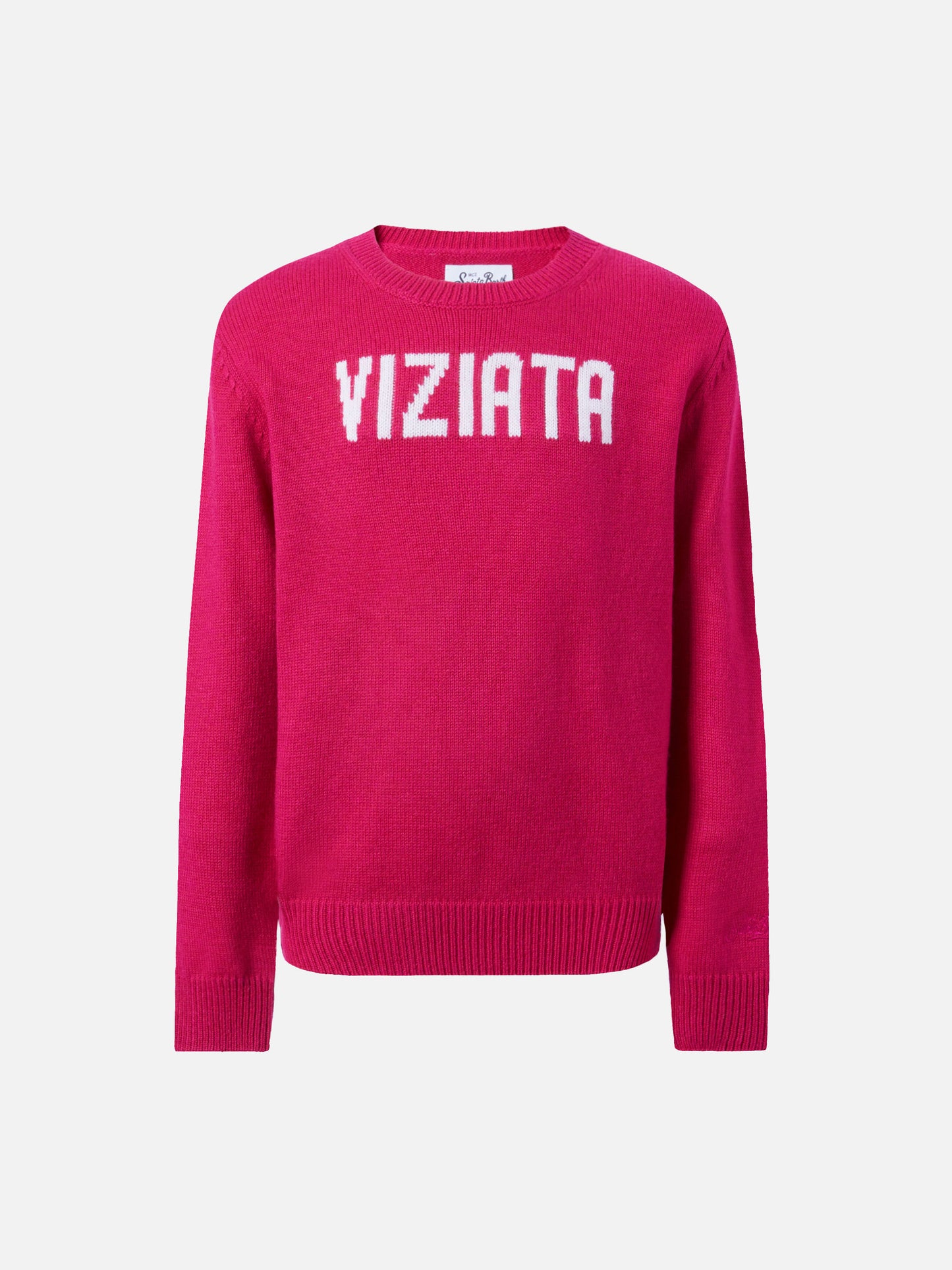 Princess cashmere-blend sweater with Viziata jacquard