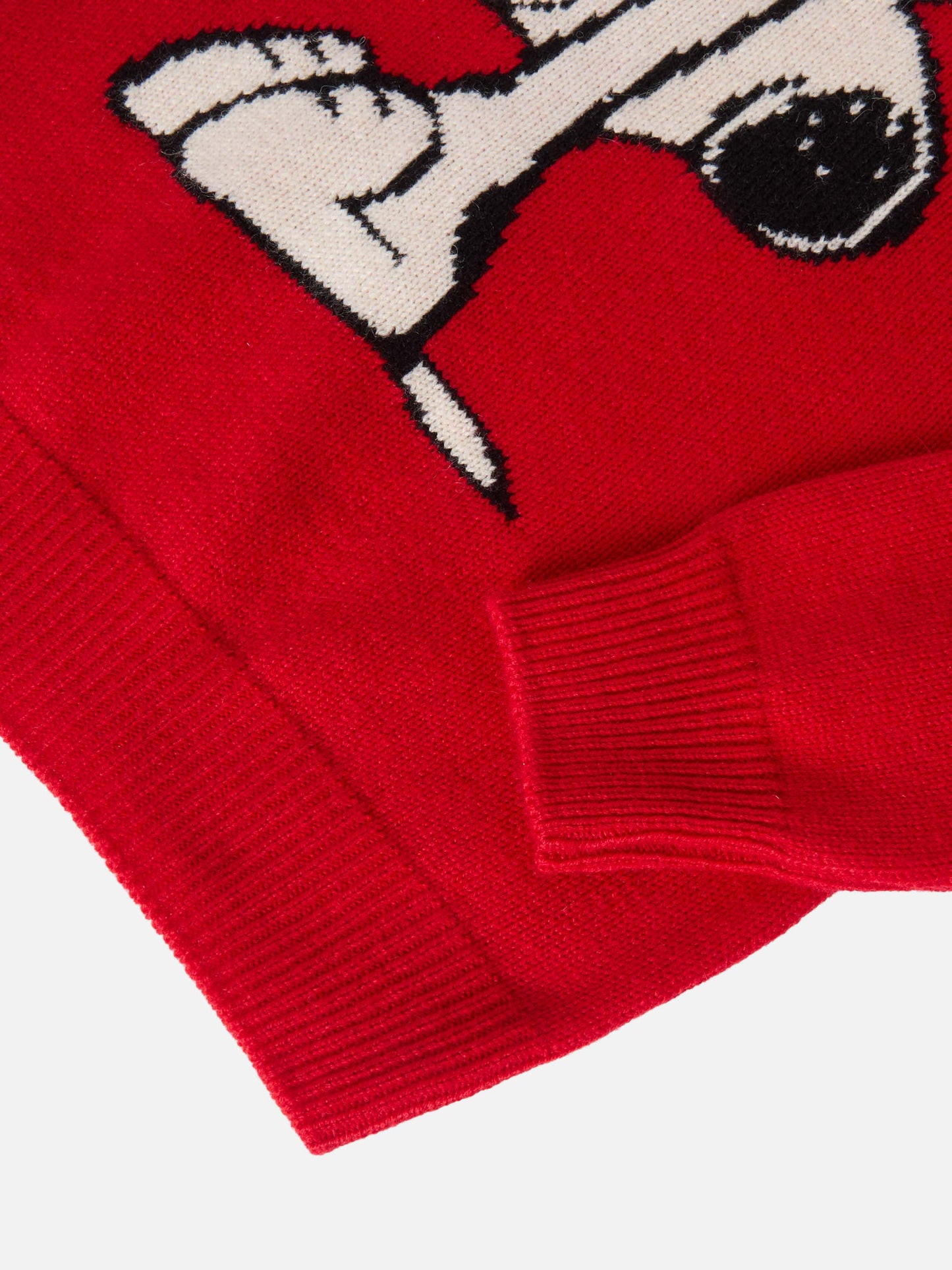 Maglione  Princess in misto cashmere con jacquard Snoopy con applicazione fiocco velluto | PEANUTS SPECIAL EDITION