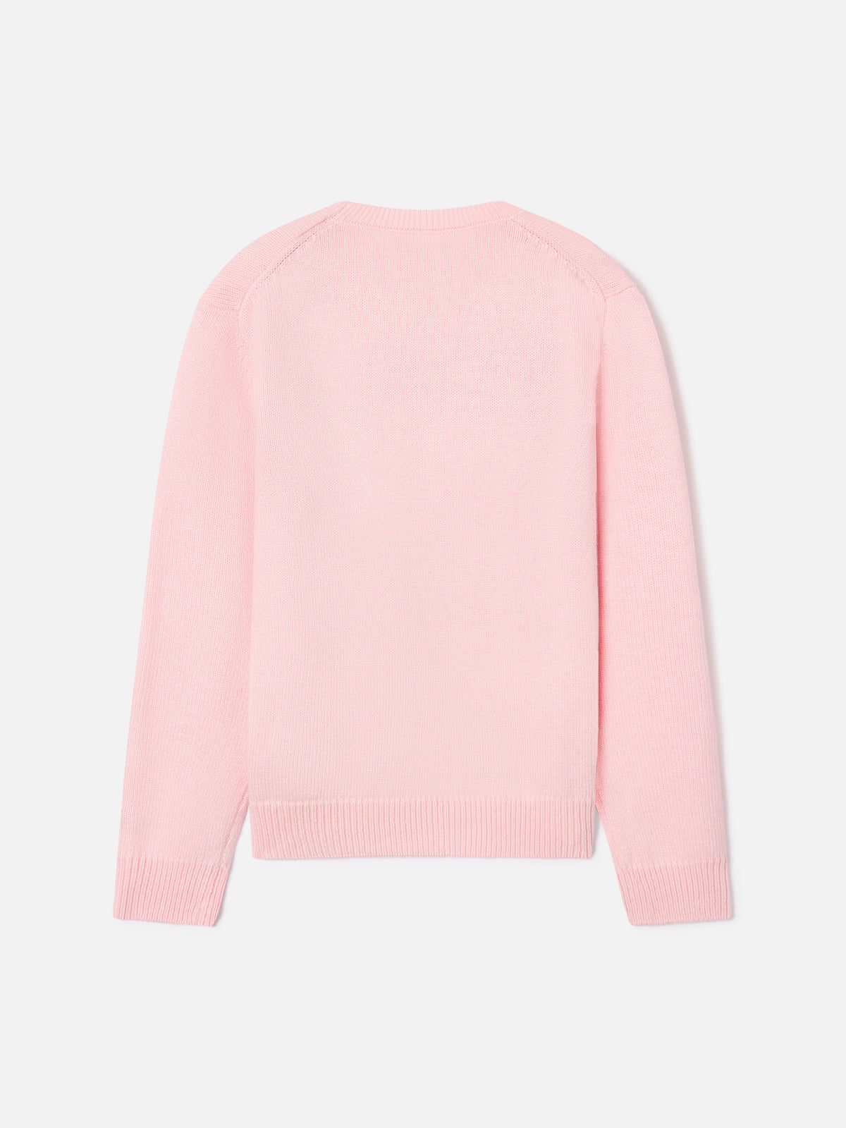Jersey de punto con cuello redondo Pink Princess con intarsia Princess 