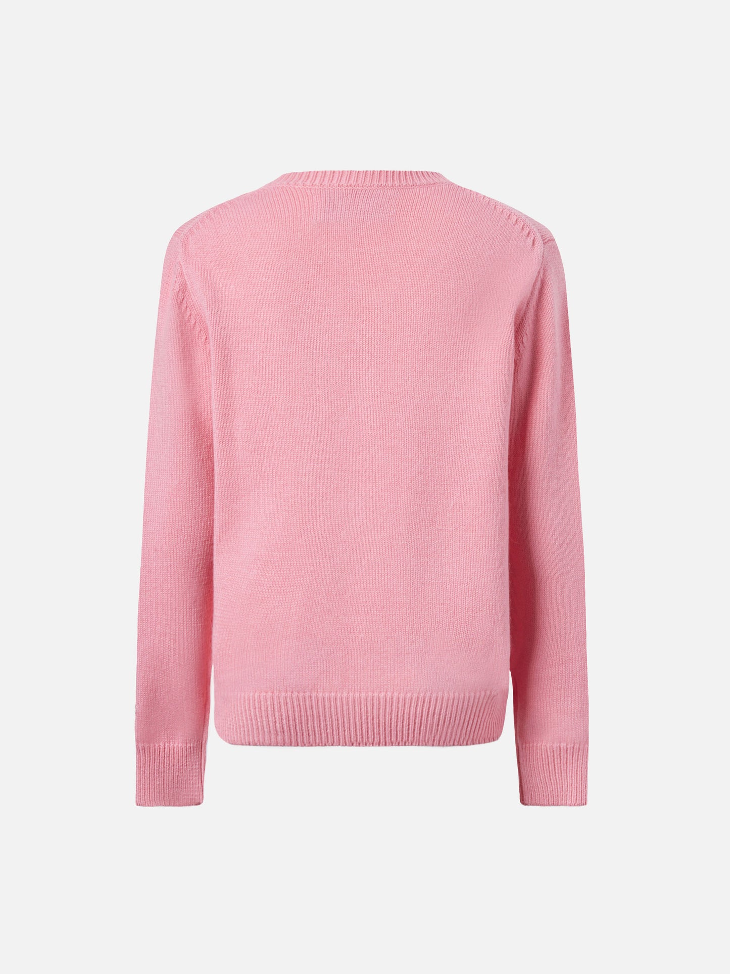 Princess cashmere-blend sweater with Santa's little helper jacquard