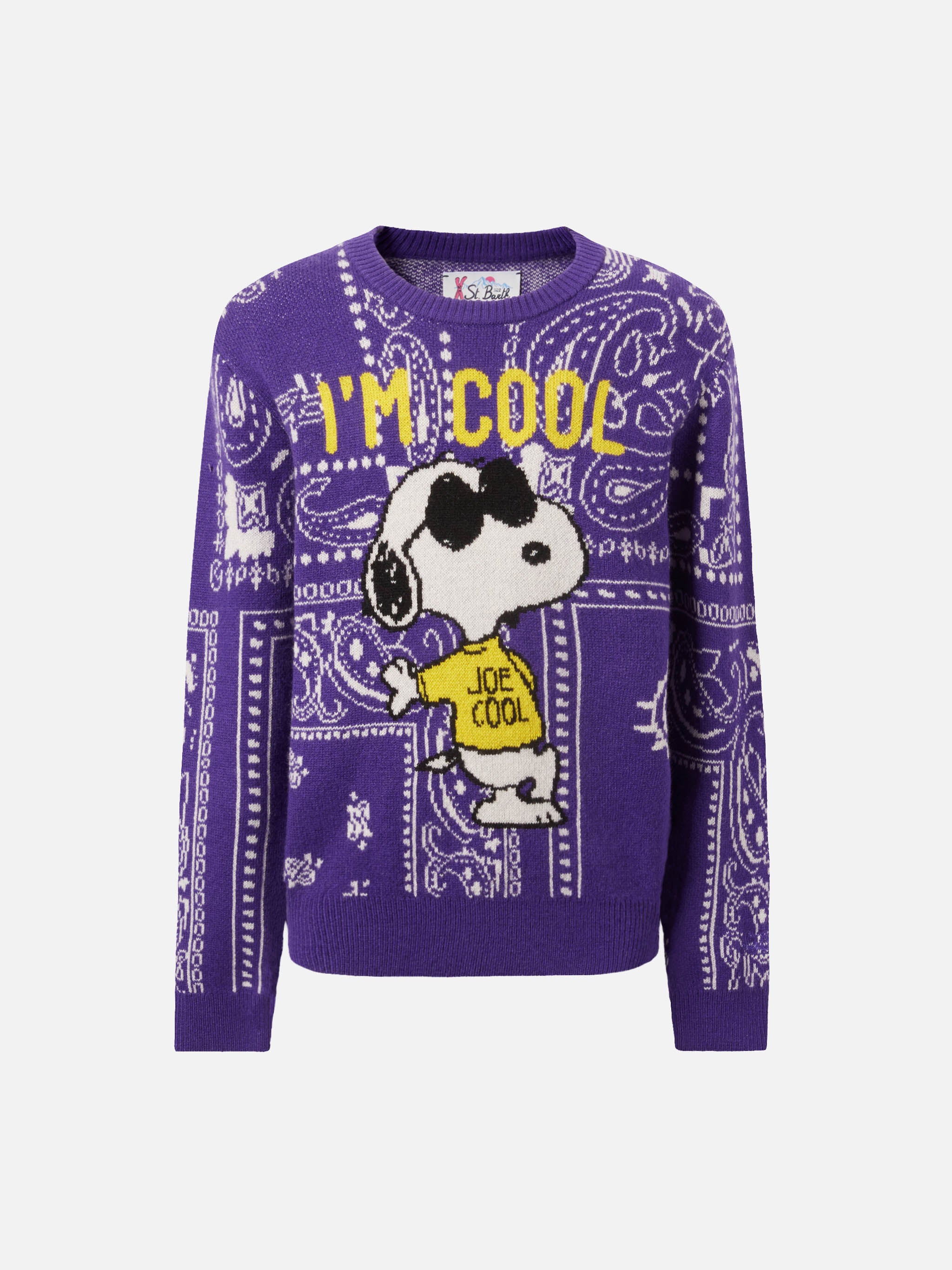 Princess crewneck with bandana and Snoopy jacquard | SNOOPY PEANUTS SP ...