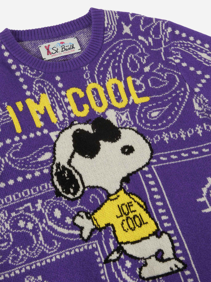 Prinzessinnen-Pullover mit Halstuch und Snoopy-Jacquardmuster | SNOOPY PEANUTS SONDEREDITION