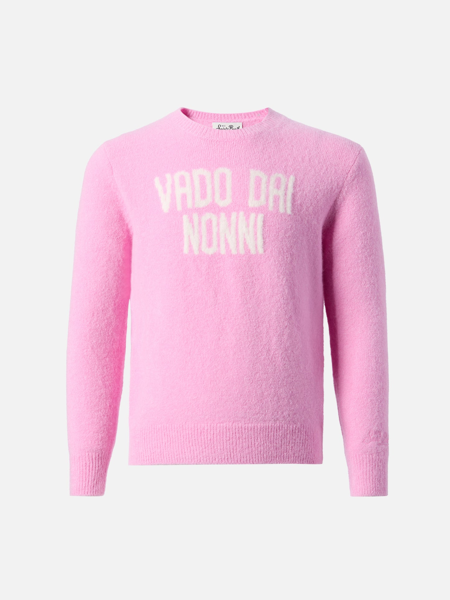 Princess stretch alpaca-blend sweater with Vado dai nonni jacquard