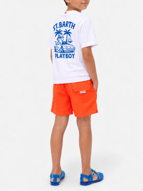 Portland Jr T-Shirt mit Playboy-Maxiprint auf der Rückseite 