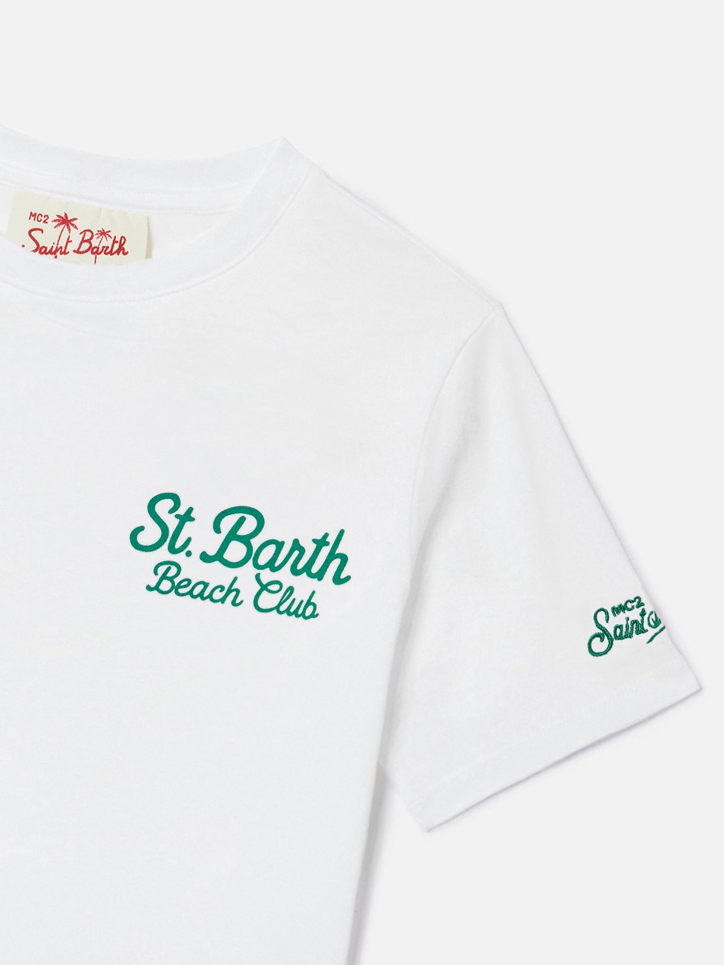 T-shirt Portland Jr con maxi stampa Beach Club sul retro