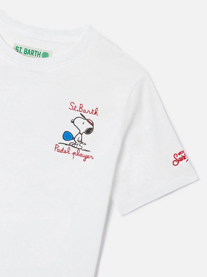 Portland Jr t-shirt with Padel Player embroidery | Special Edition
