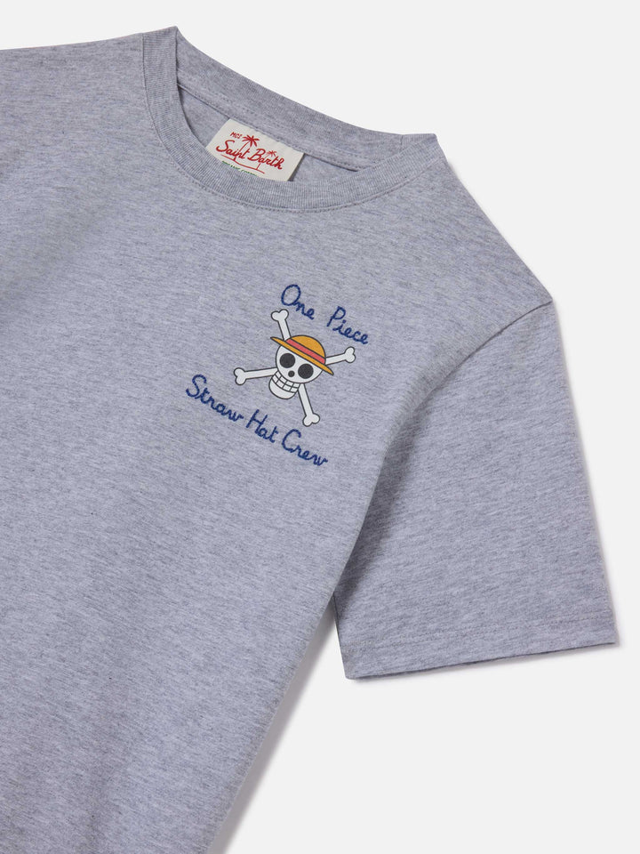 Graues Portland Jr T-Shirt mit Monkey D. Luffy-Print | ONE PIECE SPECIAL EDITION 