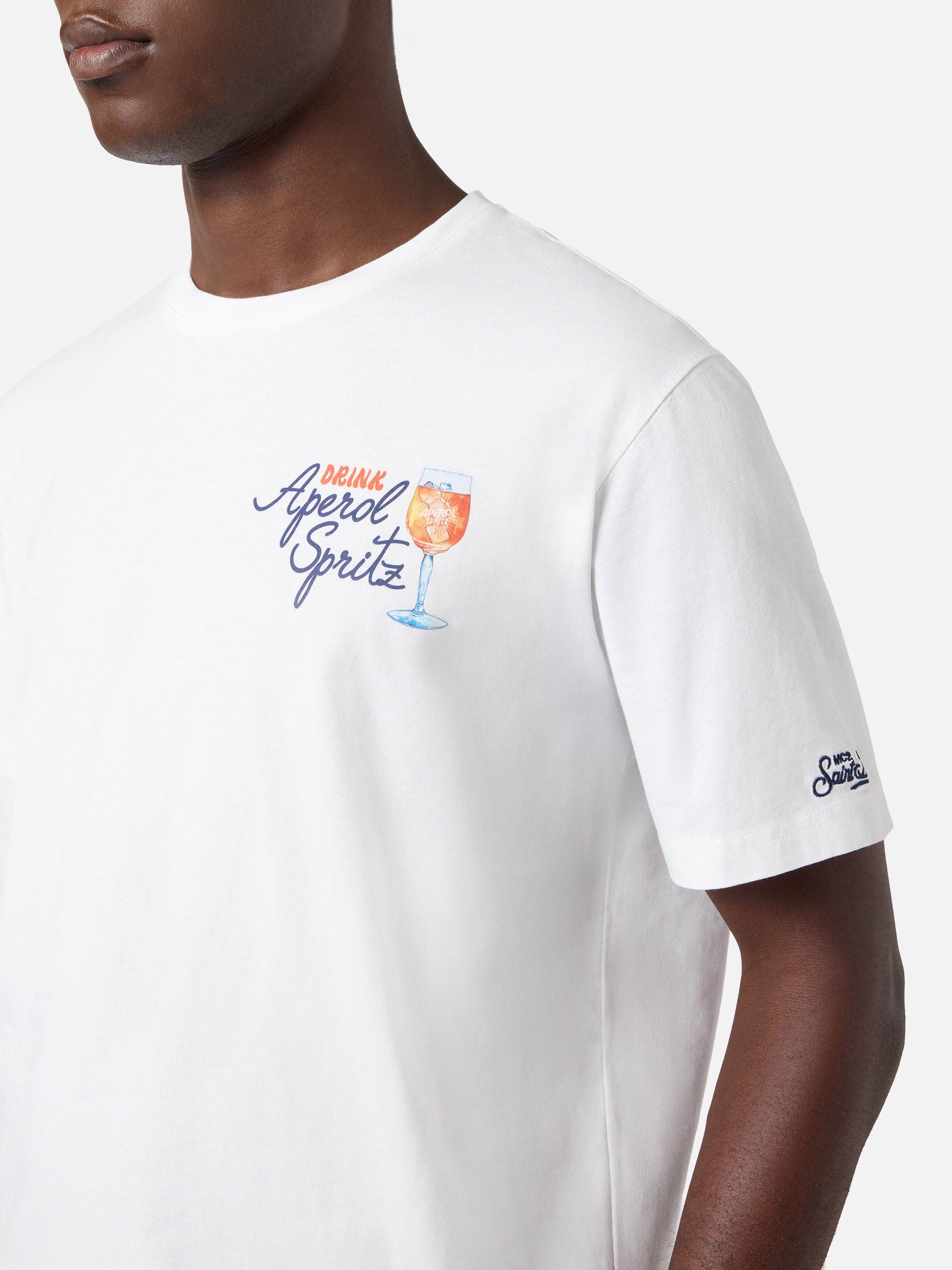 White Portland t-shirt with Aperol Spritz print | Special Edition