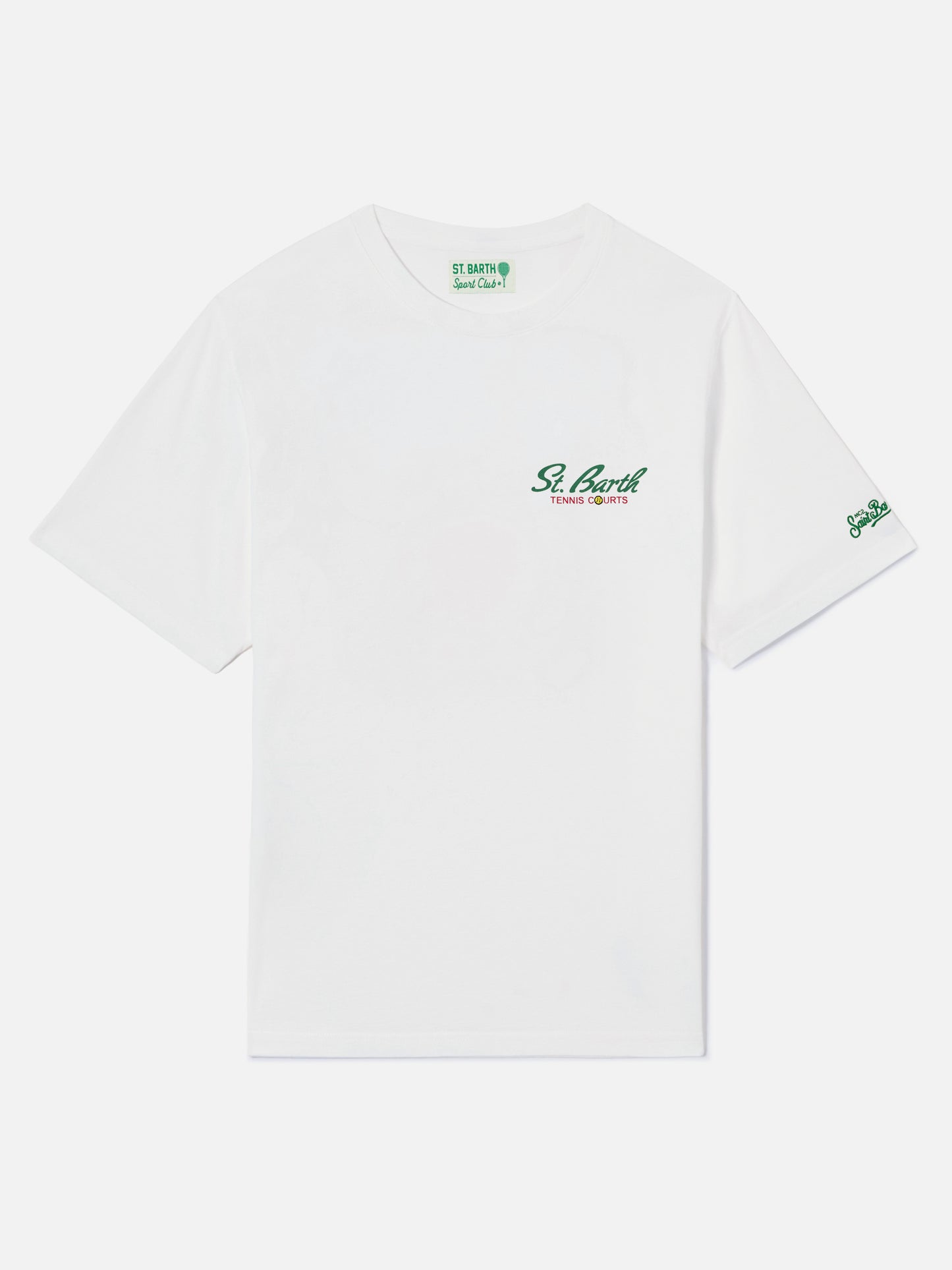 White Portland t-shirt with Snoopy Tennis Court illustration | Special Edition