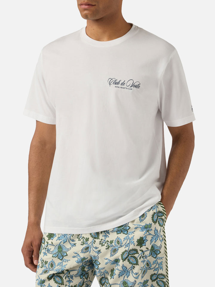 T-shirt Portland bianca con stampa Club de Voile