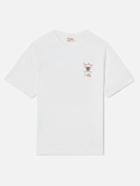 White Portland t-shirt with One Piece Luffy embroidery | Special Edition