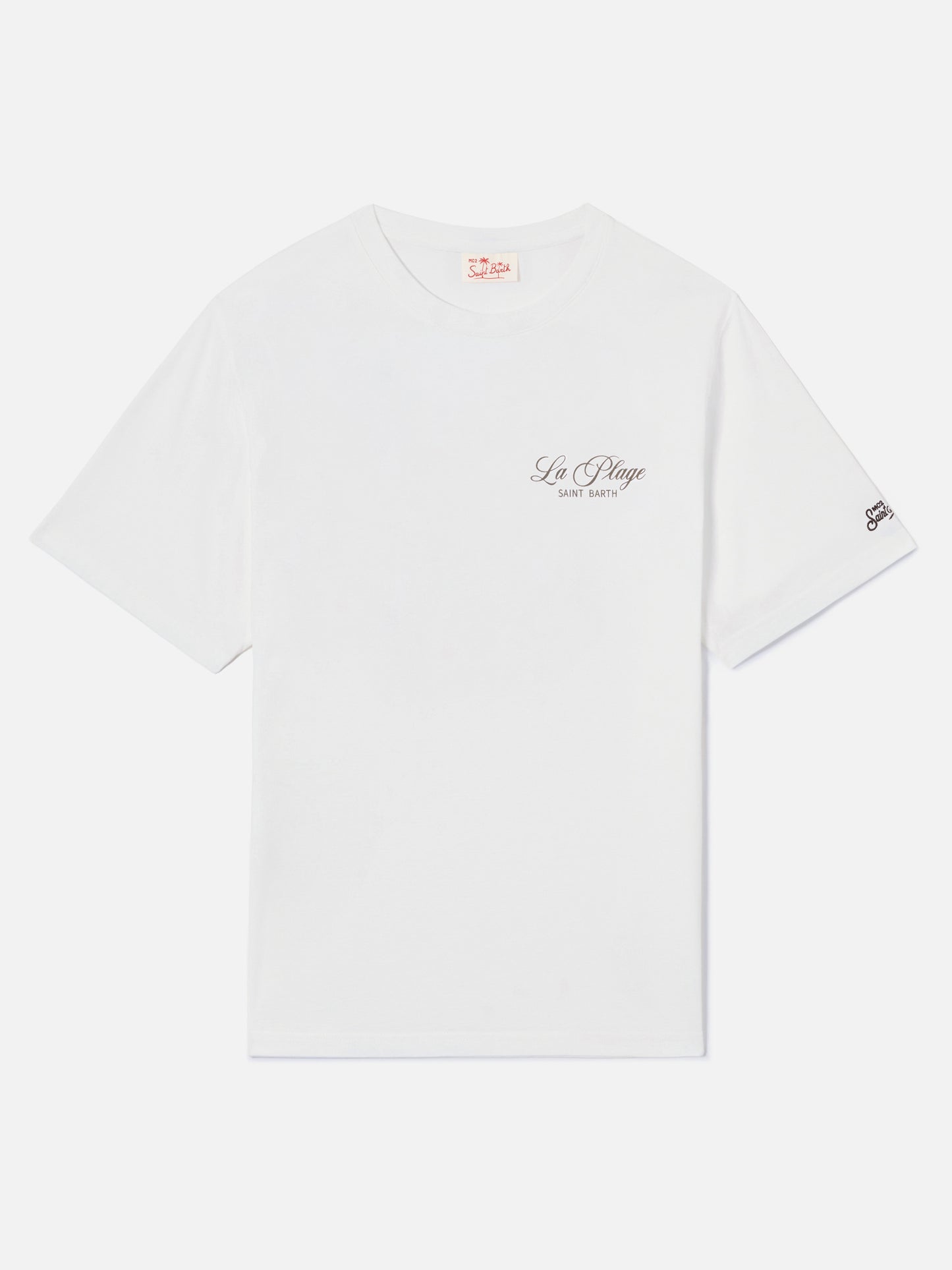 T-shirt White Portland avec imprimé La Plage 