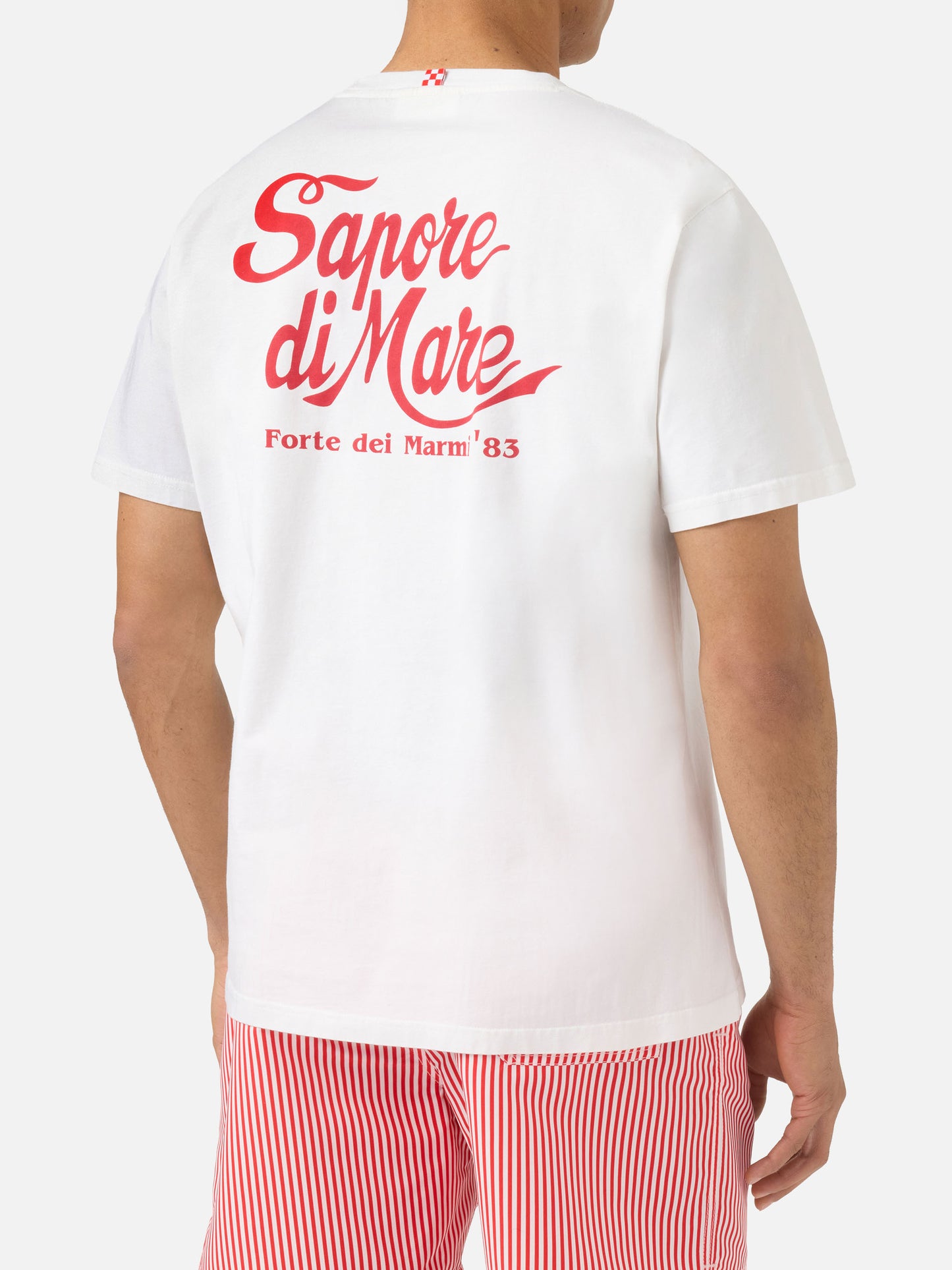 T-shirt Portland bianca con stampa Sapore di Mare | Edizione Speciale