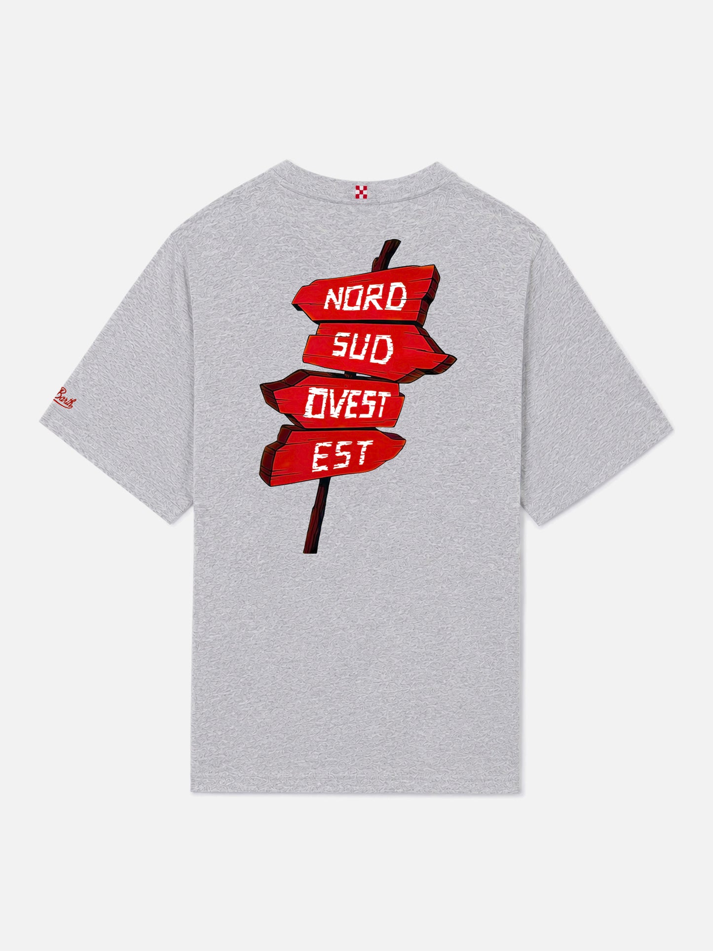 Grey portland t-shirt with Nord Sud Ovest Est print | Special Edition