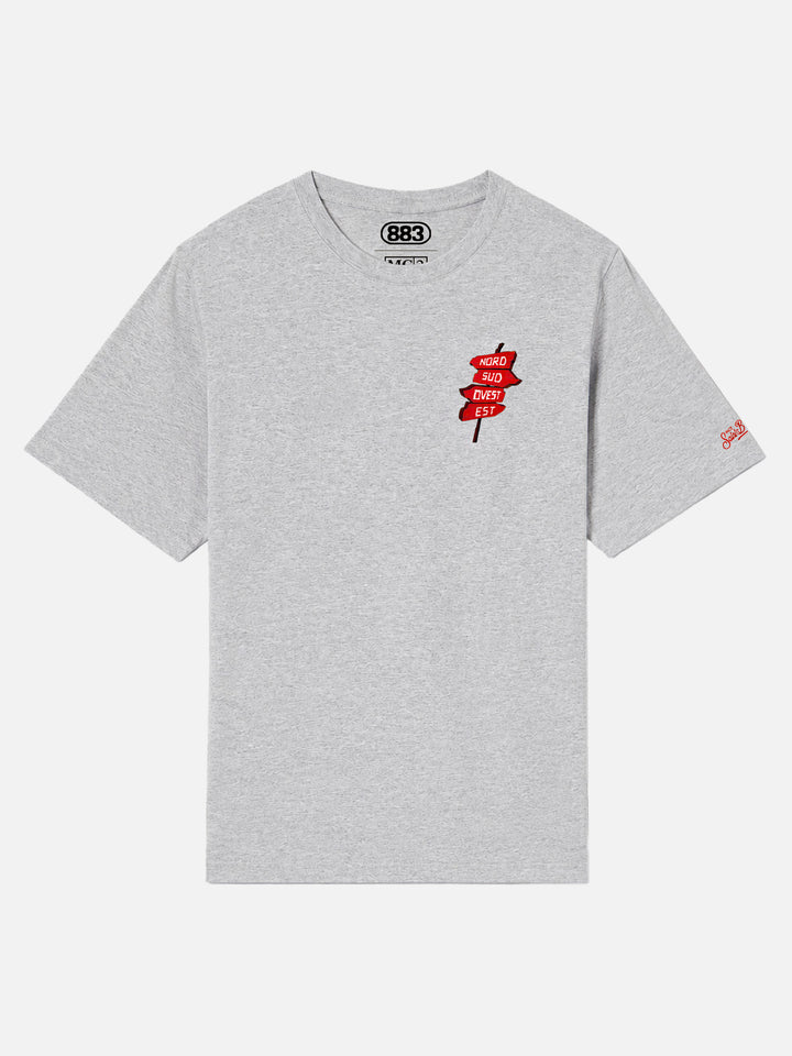 Graues Portland-T-Shirt mit Nord Sud Ovest Est-Print | Special Edition 