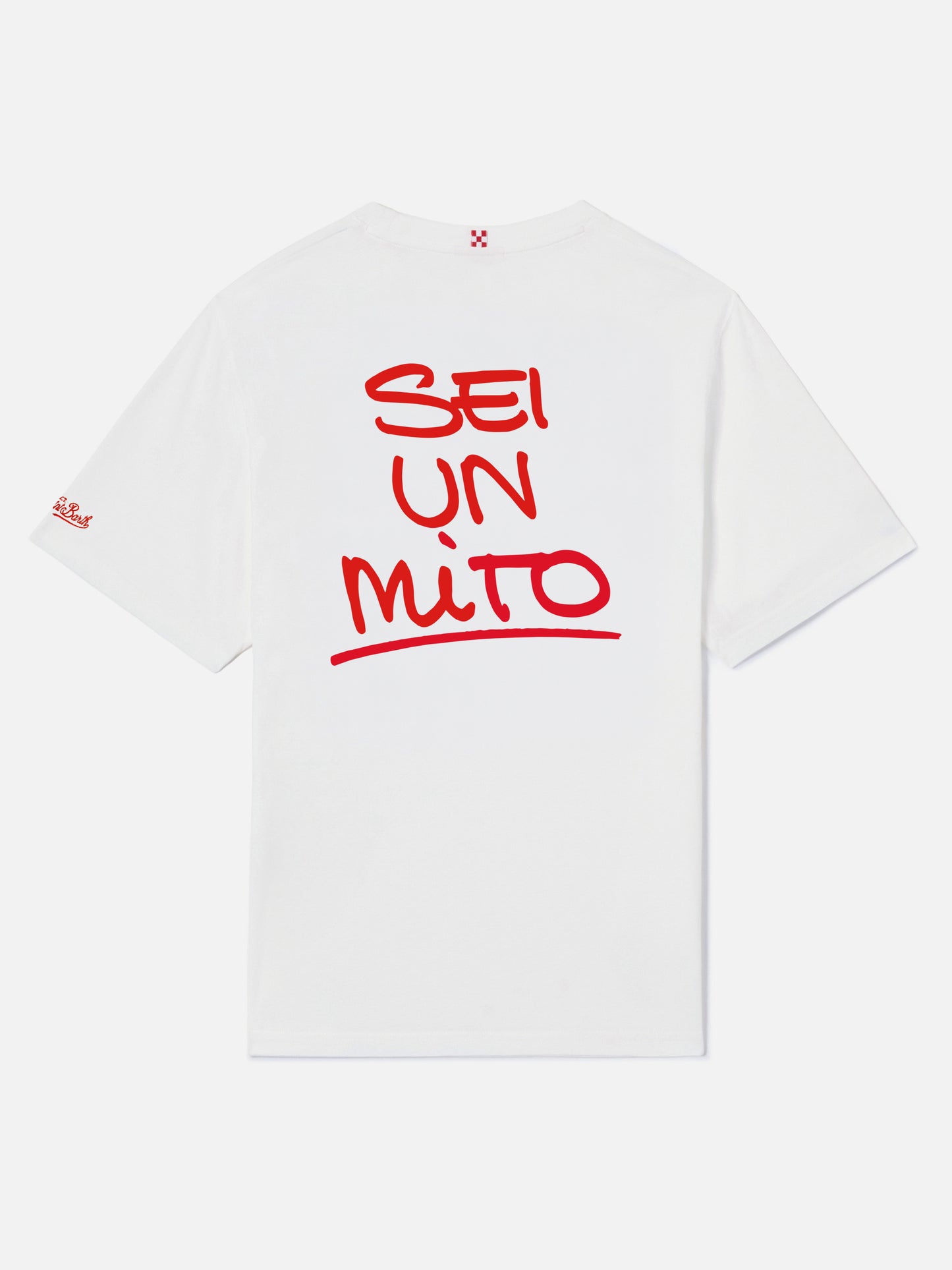 White portland t-shirt with Sei un mito graphic | Special Edition