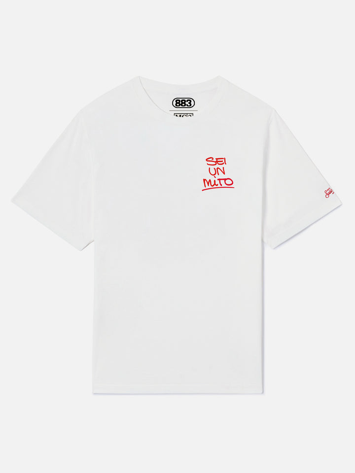 Weißes Portland-T-Shirt mit Sei un mito-Grafik | Special Edition 
