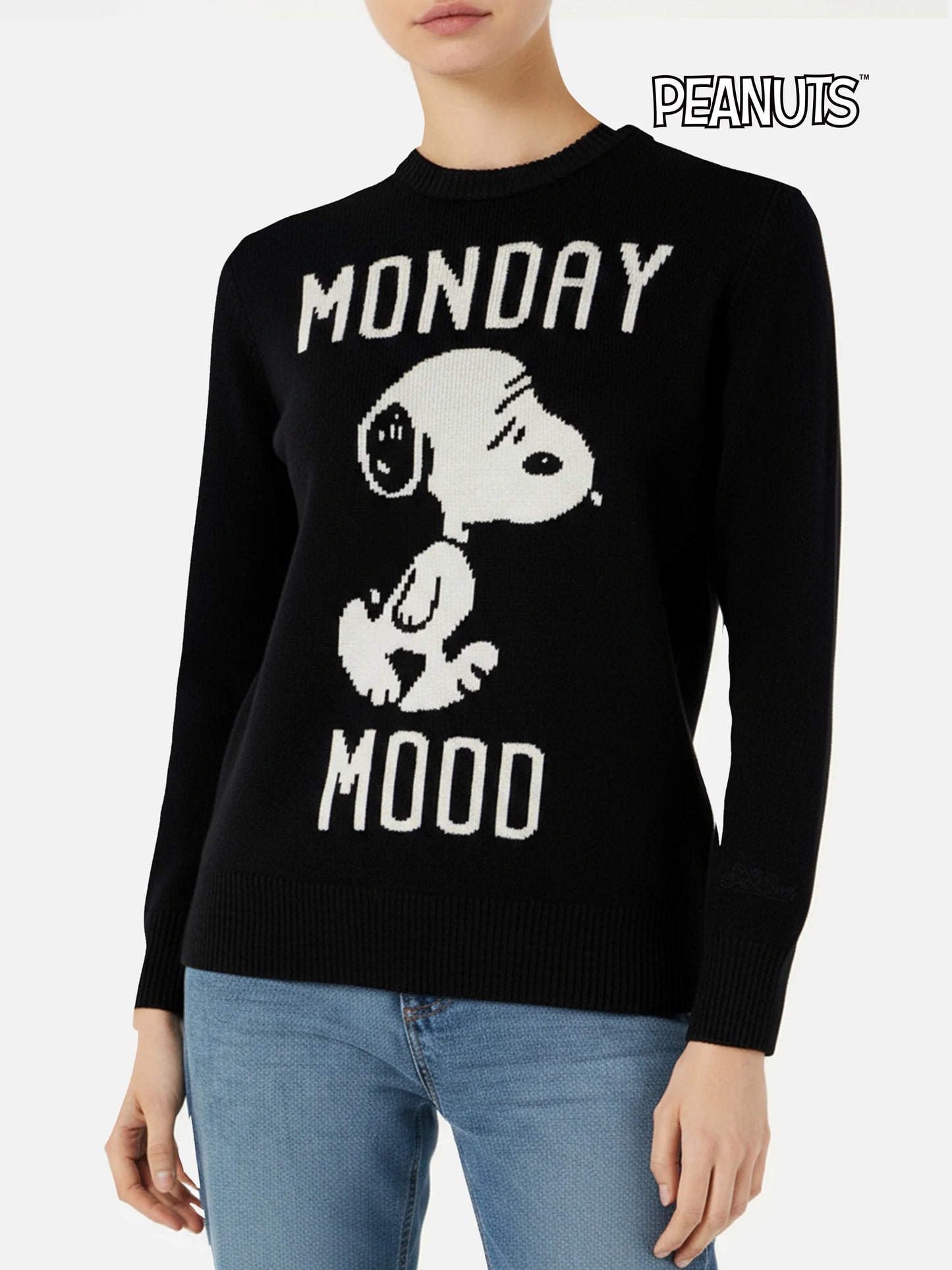 Damenpullover mit Monday Mood Snoopy-Aufdruck | SNOOPY – PEANUTS™ SONDEREDITION