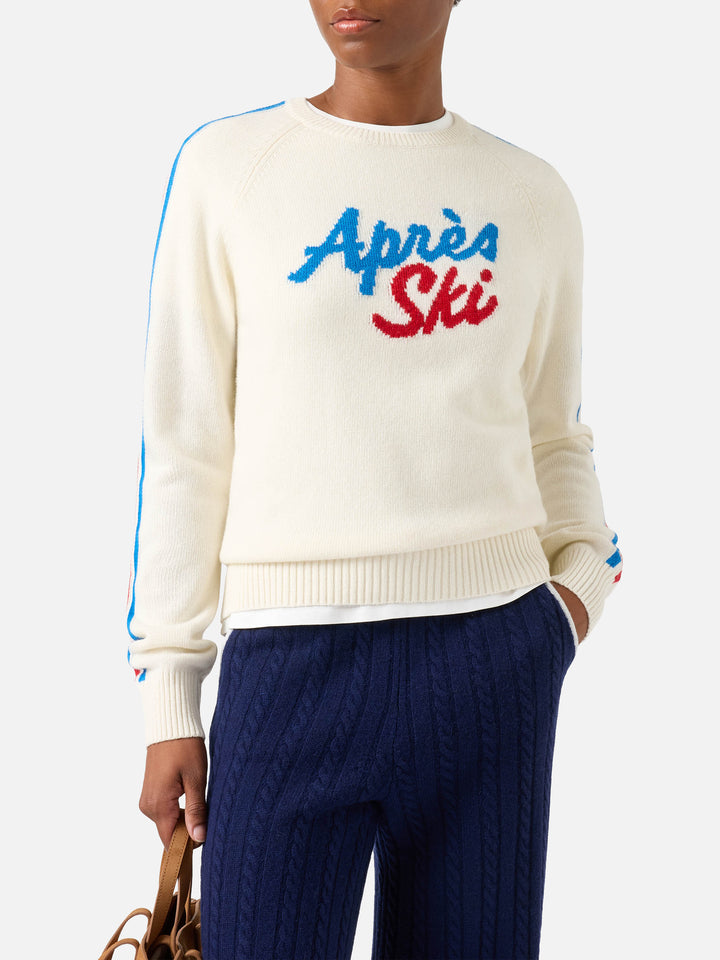 Jersey de punto de cuello redondo Off white New Queen con bordado Après Ski 