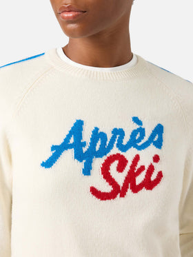 Off-white New Queen Rundhalspullover mit Après Ski-Stickerei 