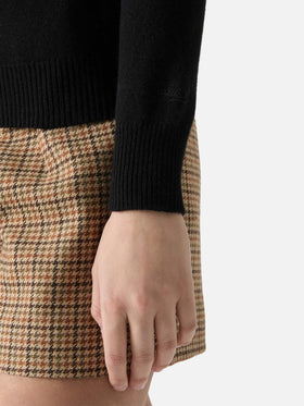 Girocollo New Queen bianco con dettagli di strass Strassata