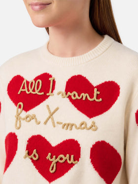 Nuevo jersey Queen con bordado All I Want for Xmas is You 