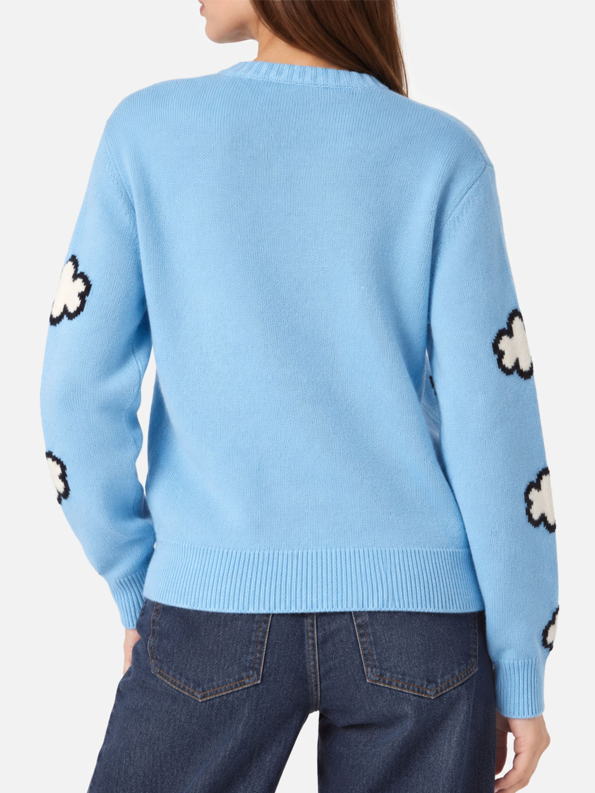 Light blue New Queen sweater with New York print
