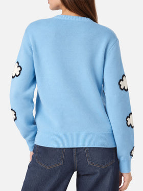 Light blue New Queen sweater with New York print